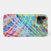 Coques Case-Mate iPhone Motif d'explosion de couleurs abstraites vibrantes (Dos (Horizontal))