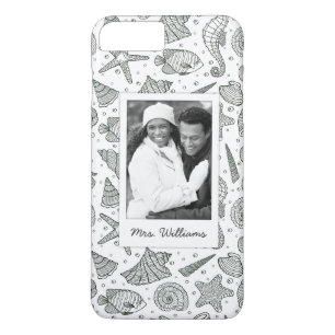 Coques Pour iPhone Motif   d'habitants d'océan votre photo et nom