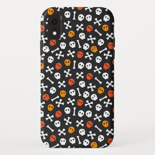 Coques Case-Mate iPhone Motif d'Halloween crânes et os (Dos)