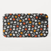 Coques Case-Mate iPhone Motif d'Halloween crânes et os (Dos (Horizontal))