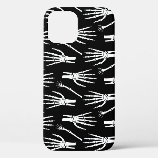 Coques Case-Mate iPhone Motif d'Halloween monochrome (Verso)