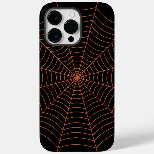 Coques Case-Mate iPhone Motif d'Halloween noir et orange (Verso)