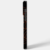 Coques Case-Mate iPhone Motif d'Halloween noir et orange (Verso / Gauche)