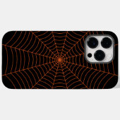 Coques Case-Mate iPhone Motif d'Halloween noir et orange (Verso (horizontal))