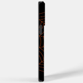 Coques Case-Mate iPhone Motif d'Halloween noir et orange (Verso / Droite)
