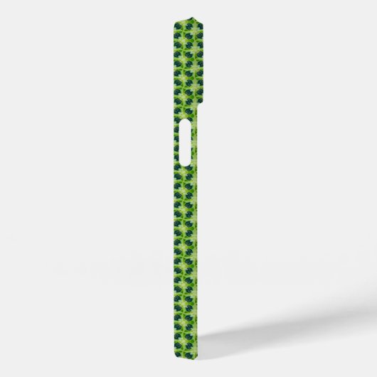 Coques Case-Mate iPhone Motif d'herbe verte transparente (Verso / Droite)