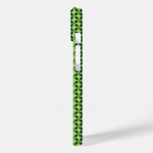 Coques Case-Mate iPhone Motif d'herbe verte transparente (Verso / Gauche)