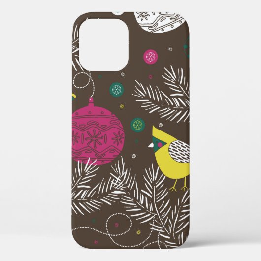 Coques Case-Mate iPhone Motif d'hiver de Noël (Verso)