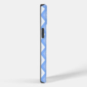 Coques Case-Mate iPhone Motif diamant bleu pâle (Verso / Droite)