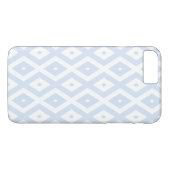 Coques Case-Mate iPhone Motif diamant bleu pâle et blanc (Dos (Horizontal))