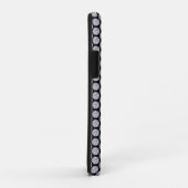 Coques Case-Mate iPhone Motif diamant brillant sur noir (Dos/Droite)