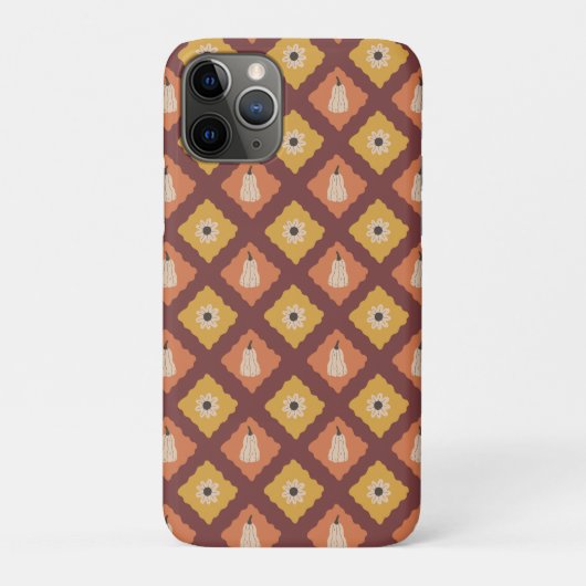 Coques Case-Mate iPhone Motif diamant d'automne tiré à la main (Dos)