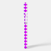 Coques Case-Mate iPhone Motif diamant de Checker blanc rose violet (Verso / Gauche)