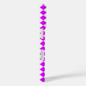 Coques Case-Mate iPhone Motif diamant de Checker blanc violet (Verso / Droite)