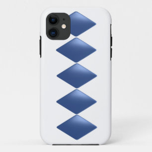 Etui iPhone Case-Mate Motif diamant flottant bleu