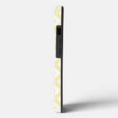 Coques Case-Mate iPhone Motif diamant jaune pâle et blanc Coque-Mate iP (Verso / Gauche)