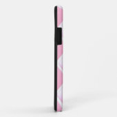 Coques Case-Mate iPhone Motif diamant matelassé rose (Dos/Droite)