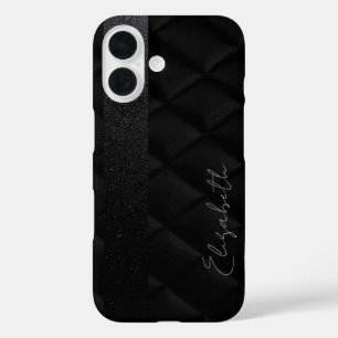 Coques iPhone 16 Motif Diamant noir
