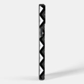 Coques Case-Mate iPhone Motif diamant noir, blanc et gris (Verso / Droite)