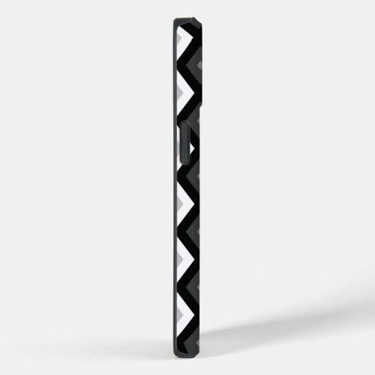 Coques Case-Mate iPhone Motif diamant noir, blanc et gris (Verso / Droite)