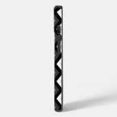 Coques Case-Mate iPhone Motif diamant noir, blanc et gris (Verso / Gauche)