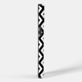 Coques Case-Mate iPhone Motif diamant noir et blanc (Verso / Droite)