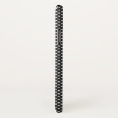 Coques Case-Mate iPhone Motif diamant noir et blanc (Dos/Droite)