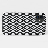 Coques Case-Mate iPhone Motif diamant noir et blanc (Dos (Horizontal))