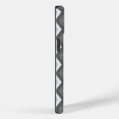 Coques Case-Mate iPhone Motif diamant nuances de gris (Verso / Droite)