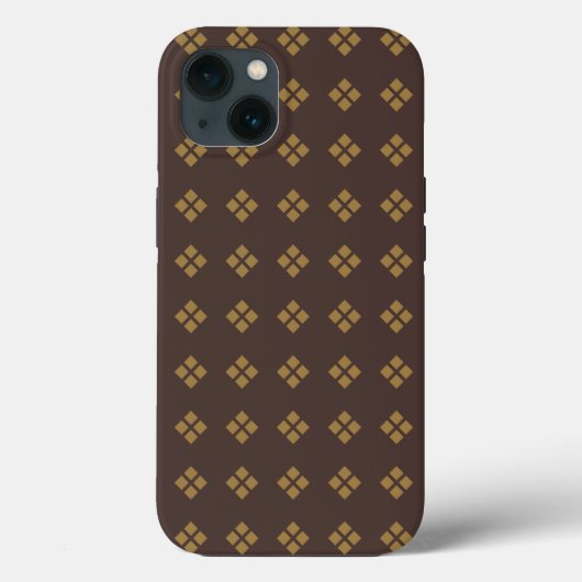 Coques Case-Mate iPhone Motif diamant or (Verso)