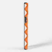 Coques Case-Mate iPhone Motif diamant orange (Verso / Droite)