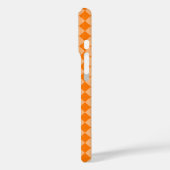 Coques Case-Mate iPhone Motif diamant Orange Checker (Verso / Gauche)