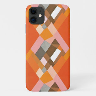 Coque Case-Mate Pour iPhone Motif diamant orange Jazz rétro Art déco