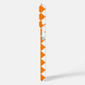 Coques Case-Mate iPhone Motif diamant Orange White Checker (Verso / Gauche)