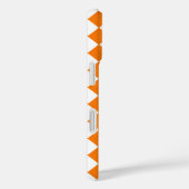Coques Case-Mate iPhone Motif diamant Orange White Checker (Verso / Droite)