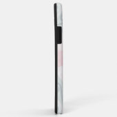 Coques Case-Mate iPhone Motif diamant pastel vert et rose (Dos/Droite)