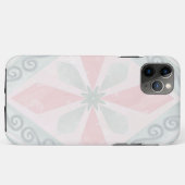 Coques Case-Mate iPhone Motif diamant pastel vert et rose (Dos (Horizontal))