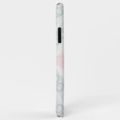 Coques Case-Mate iPhone Motif diamant pastel vert et rose (Dos/Droite)