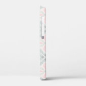 Coques Case-Mate iPhone Motif diamant pastel vert et rose (Verso / Gauche)