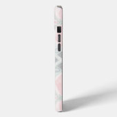 Coques Case-Mate iPhone Motif diamant pastel vert et rose (Verso / Gauche)
