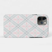 Coques Case-Mate iPhone Motif diamant pastel vert et rose (Dos (Horizontal))