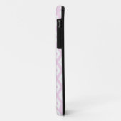 Coques Case-Mate iPhone Motif diamant rose pâle et blanc (Dos/Gauche)