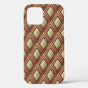 Case-Mate iPhone Case Motif diamant rouge burgundy pailleté or scintilla