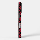 Coques Case-Mate iPhone Motif diamant rouge et noir (Verso / Droite)