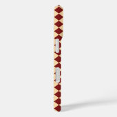 Coques Case-Mate iPhone Motif diamant rouge jaune Checker (Verso / Droite)