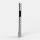 Coques Case-Mate iPhone Motif diamant scintillant sur argent (Dos/Droite)