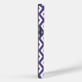 Coques Case-Mate iPhone Motif diamant ultra violet et blanc (Verso / Droite)