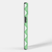 Coques Case-Mate iPhone Motif diamant vert pomme (Verso / Droite)