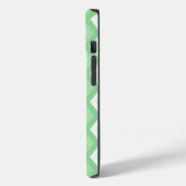 Coques Case-Mate iPhone Motif diamant vert pomme (Verso / Gauche)