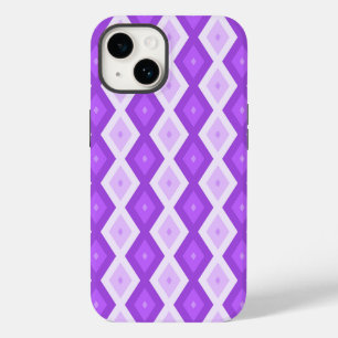 Coque Pour iPhone 14 Motif diamant violet clair